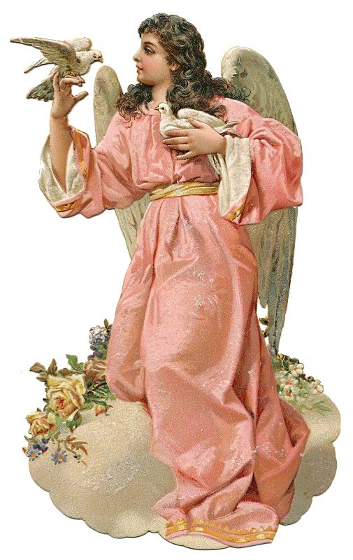 Thiên thần ôm chim bồ câu