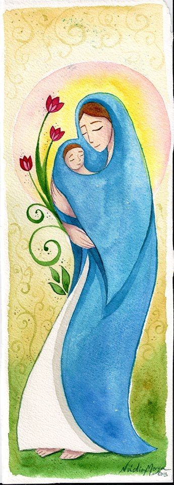 Anhconggiao.com - Ảnh Mẹ Maria bế hài nhi