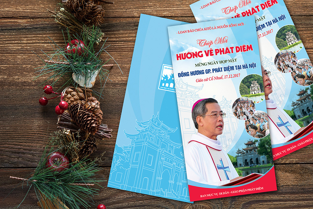 Thiệp mời lễ hội đồng hương